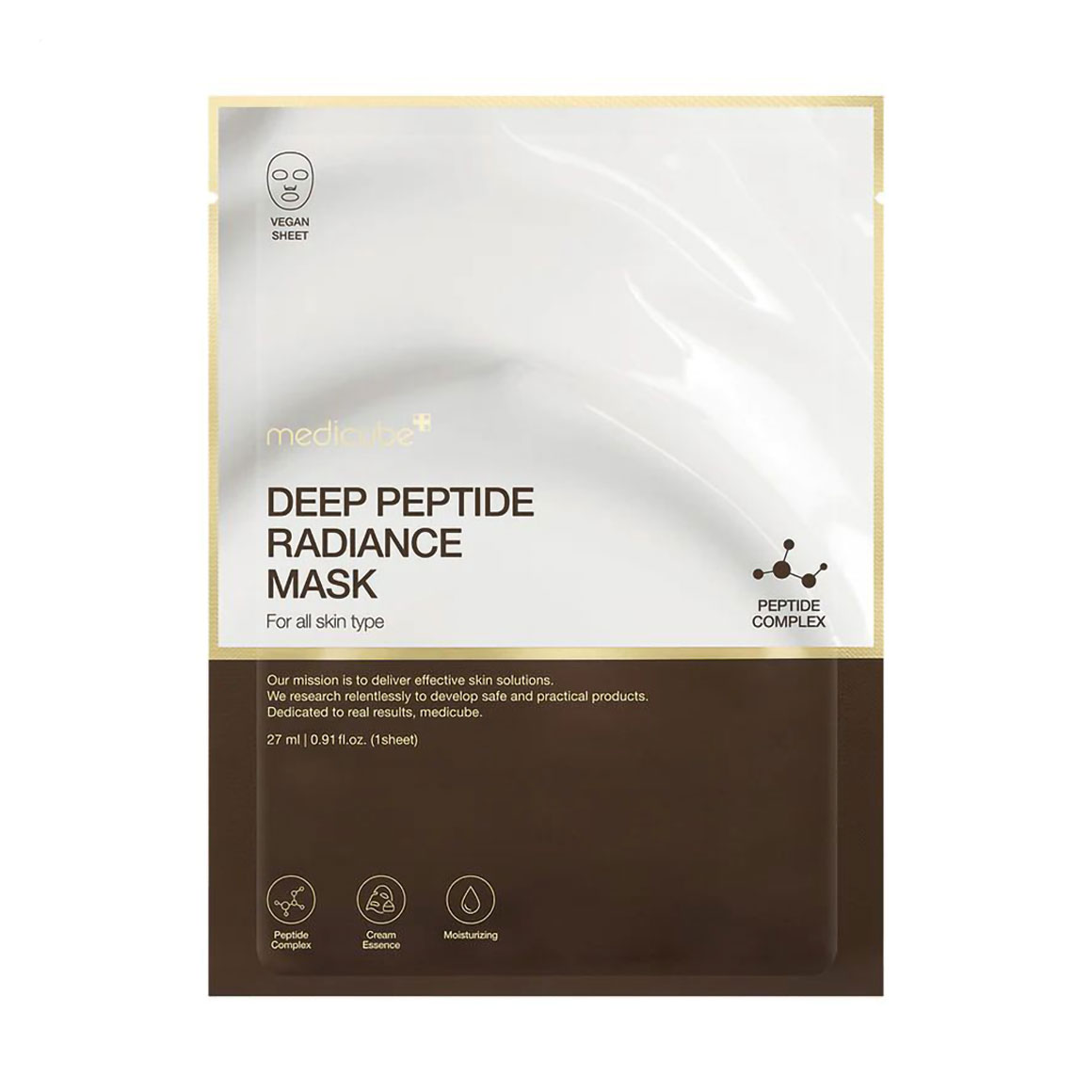 Уцінка! Тканинна маска для обличчя Medicube Deep Peptide Radiance Mask, 27 мл